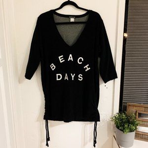 VENUS Minimal Women's BEACH Black Tunic